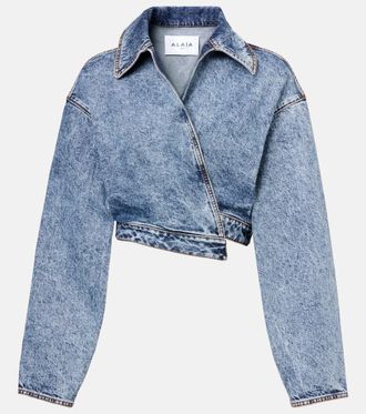 SALE【Alaia】スパイラル デニム ジャケット Alaia Denim Jackets − Sale: up to −42% | Stylight
