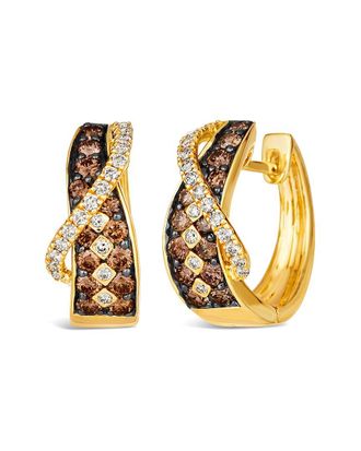 Le Vian Chocolate and Honey 14K 1.05 ct. tw. Diamond Huggie Earrings