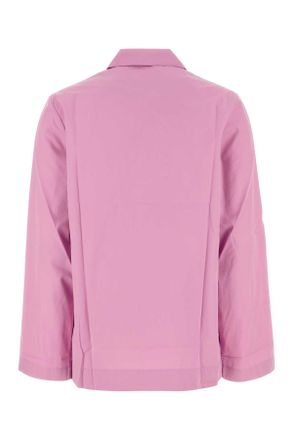 Tekla Womens Pink Poplin Shirt Purplepink Exterior: Organic Cotton Intimo