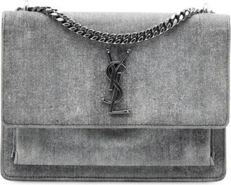 Saint Laurent Pre-owned Saint Laurent Medium Denim Monogram Sunset Crossbody Ladies PLY442906A.0217