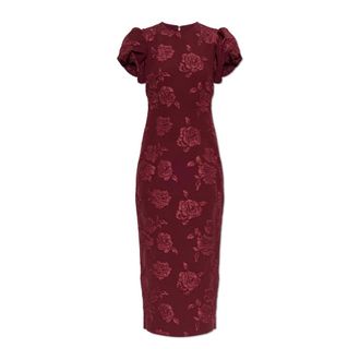 Rotate Abito Midi in Jacquard - - Dresses - Donna - Rosso - M