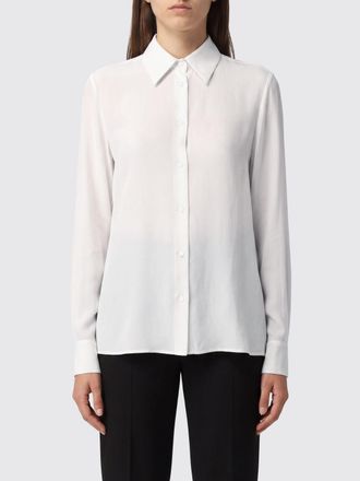 Semicouture Silk and Acetate Blend Slim Fit Shirt with Classic Collar