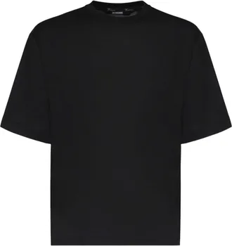 Jacquemus Black Paper Jersey Back Logo T-Shirt
