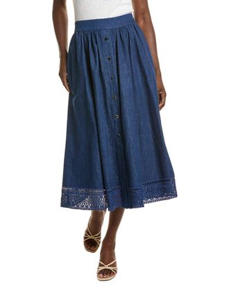 Elie Tahari The Laylee Denim Skirt