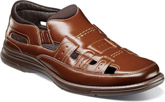 Stacy Adams Mens Stacy Adams Sebring Sandals Cognac Closed Toe Fisherman HTAT292