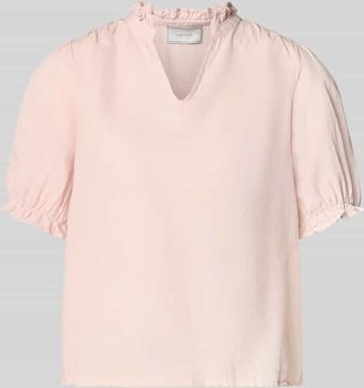 Neo Noir Neo Noir Blusenshirt aus Leinen-Baumwoll-Mix Modell Odesa in Rosa, Gr&ouml;&szlig;e 34
