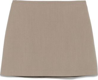 Matteau Tailored Mini Skirt - Womens - Recycled Polyester/Lycra/Virgin Wool