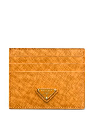 Prada leather cardholder - Orange