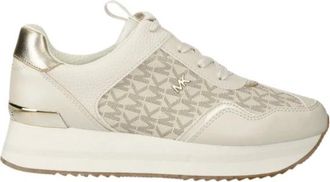 Michael Kors Schoenen, Dames, Beige, 36 EU, Leer, Raina Trainer