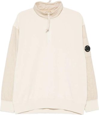 C.P. Company Felpa con mezza zip - Toni neutri