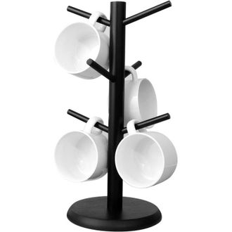 OEM Soporte Para Tazas De Caf&eacute; - Soporte Para Tazas De Caf&eacute;, Soporte Para Tazas De Bamb&uacute; Negro Con Base M&aacute;s Gruesa, Soporte Para Tazas De Caf&eacute;, Soporte Pa