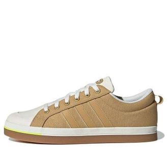 adidas neo Bravada Wear-resistant Non-Slip Casual Skateboarding Shoes Unisex Brown Yellow GY9682