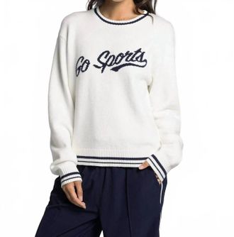 Thread & Supply Go Sports Sweater In White