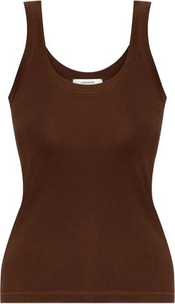 Christophe Lemaire Canotta con scollo ampio - Marrone