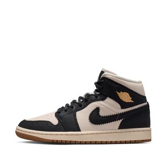 Nike Jordan Womens Air Jordan 1 Mid SE Shoes in Black | IO0760-001