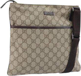 Gucci Pre-owned Vintage Schoudertas - Dames - Vintage Schoudertas - Beige - ONE Size - Leer - Vintage