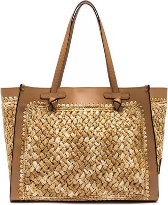 Gianni Chiarini Shopper & Totes - Marcella Refined Leather Handbag With Woven Textur - Gr. unisize - in Braun - für Damen