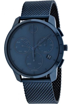 Movado 3600633 Mens Bold Thin Watch - Blue - One Size