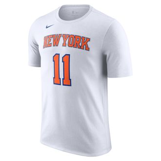 Nike New York Knicks Essentials City Edition Jalen Brunson Nike Mens NBA T-Shirt in White | DR6389-103