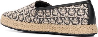 Ferragamo Ganicini Print Leather Loafer - Beige