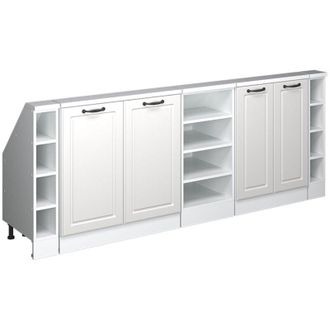 Vicco Armario Para Tejado Inclinado Rion, Casa De Campo Blanca/blanca, Lote De 5, Vicco