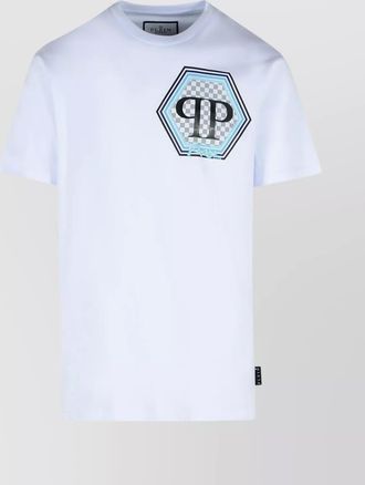 Philipp Plein cotton logo print short sleeve t-shirt