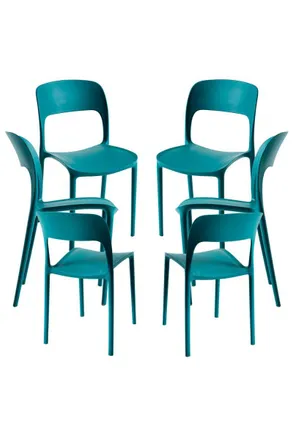 Regalos Miguel Packs Sillas Jard&iacute;n - Pack 6 Sillas Inis - Verde Azulado