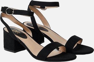 Dorothy Perkins Womens Dorothy Perkins Womens/Ladies Tommi Barely There Wide Medium Block Heel Sandals - Black - Size: 8