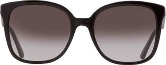 Ferragamo Salvatore Ferragamo Grey Gradient Square Ladies Sunglasses SF1072S 001 56