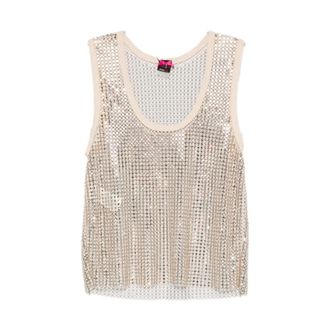 Pinko Pinko, Tops, Dames, Geel, M, Mouwloze Tops