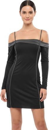 Diesel Black Off Shoulder Mini Dress