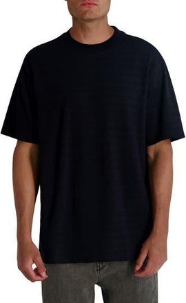 Karl Lagerfeld Textured Cotton T-Shirt in Black at Nordstrom Rack, Size Small