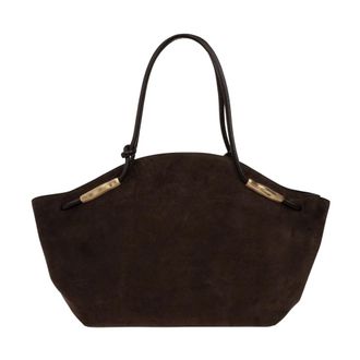 Cult Gaia Tassen, Dames, Bruin, ONE Size, Leer, Solay XL Tas