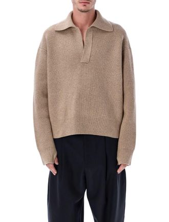 STUDIO NICHOLSON Nash Rws Merino Wool Polo Knit