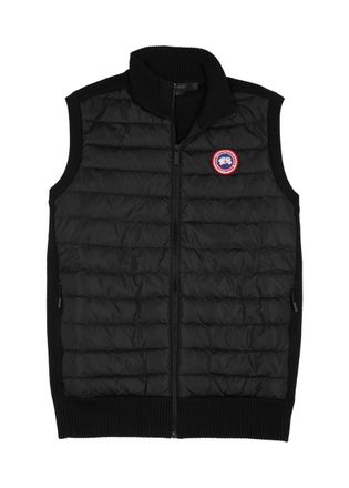 Canada Goose Hybridge Knit Quilted Shell Gilet - Black - L, Mens Designer Gilet, Male - L
