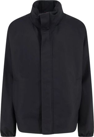 Gucci Compact Cotton Canvas Zip Jacket - Heren - Zomerjassen - Zwart - S - Katoen - Jassen