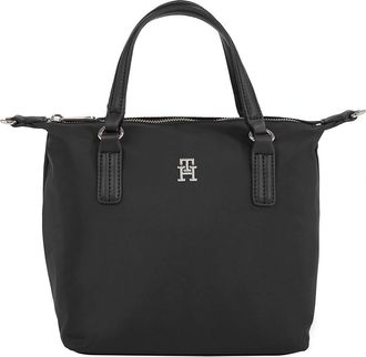 Tommy Hilfiger Womens Poppy Small Tote Bag, Black (Black), One Size