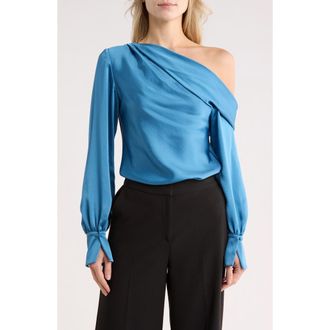 SIMKHAI Alice One-Shoulder Top in Celestial at Nordstrom Rack, Size X-Small