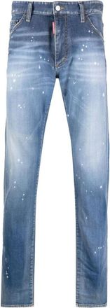 Dsquared2 Blue Slim Mid Rise Jeans