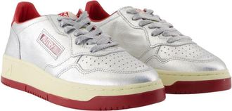 Autry Womens Medalist Sneaker Silver Leather