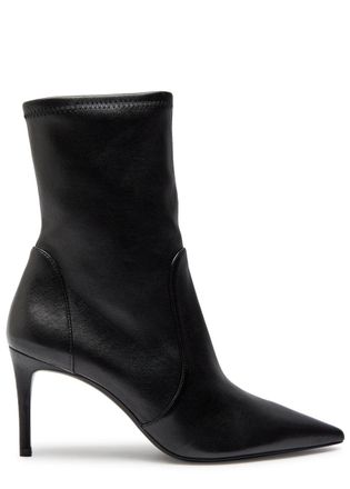 Stuart Weitzman Stuart Weitzman Stuart Power 75 Leather Mid-calf Boots - Black - 38 (IT38/ UK5)