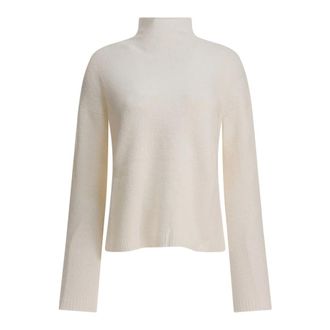 Max Mara Truien & Vesten, Dames, Wit, XS, Witte Gebreide Orlaya Sweater Aw 25