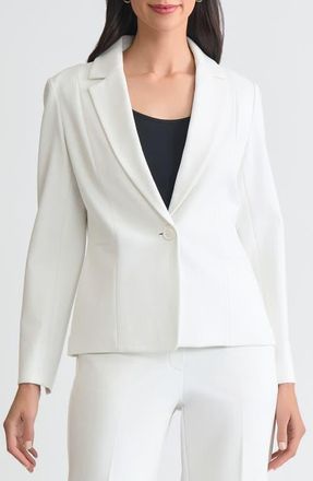 Kasper Waist Seam Blazer in Vanilla Ice at Nordstrom, Size 12