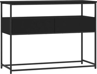 vidaXL Mesa consola madera de ingeniería negra 100x40x75 cm Vidaxl