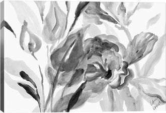 iCanvas Icanvas Dark Florals By Lanie Loreth Wall Art