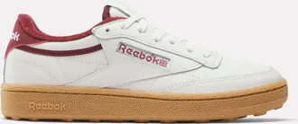 Reebok Womens Club C Golf In Chalk/Classic Burgundy M