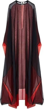 Ferragamo Transparent Organza Tunic Dress
