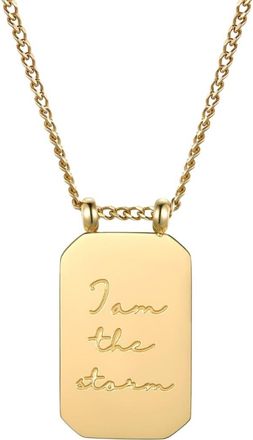 Mantra I Am The Storm - Necklace in Yellow Gold at Nordstrom
