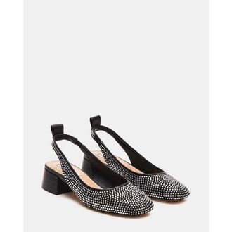 Steve Madden Slingback leren pumps; brede hak