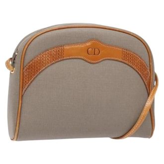 Dior Pre-owned Cross Body Bags, female, Gray, Size: ONE SIZE Pre-owned Vintage Shoulder Bag